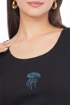 Ocean-Inspired Jellyfish Beaded Tank Top for Women
