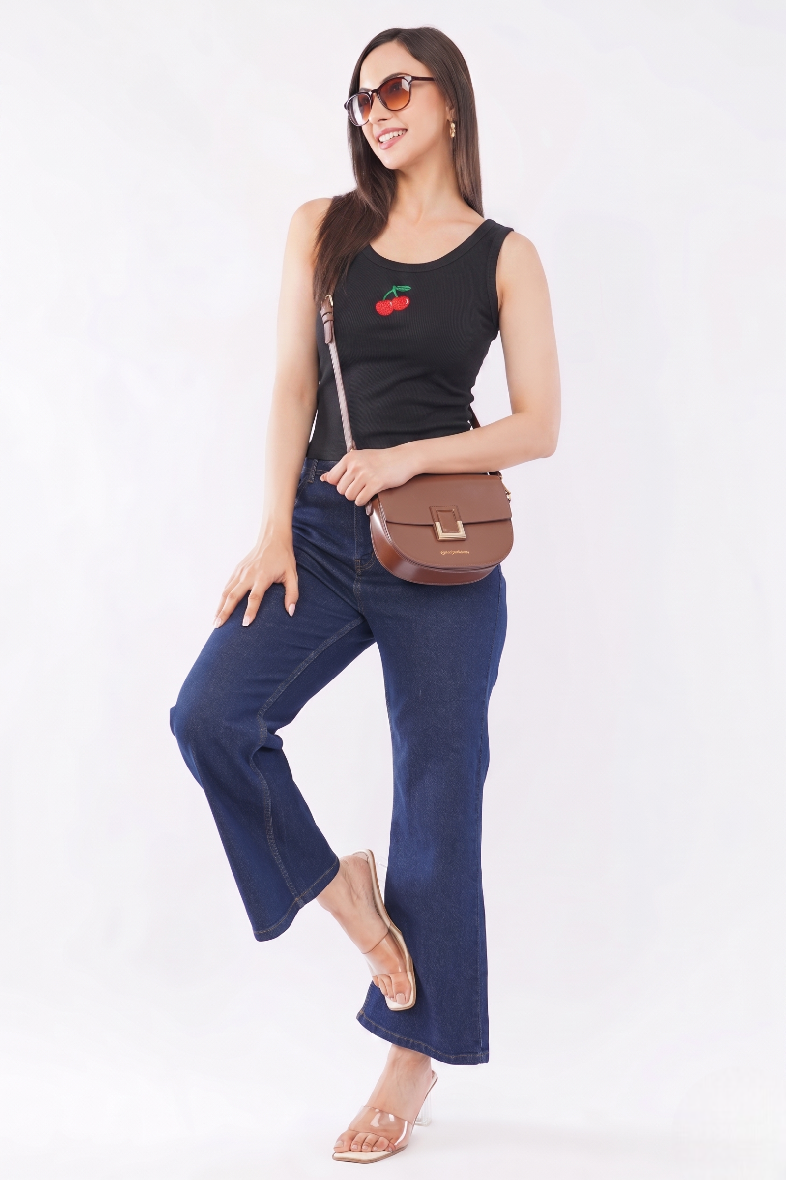 CherryPop Signature Cherry Motif Handcrafted Tank Top