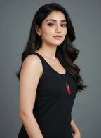 CherryPop Chili Pepper Motif Handcrafted Tank Top