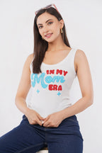 In My Mom Era Beaded Embroidery Sleeveless Tank Top