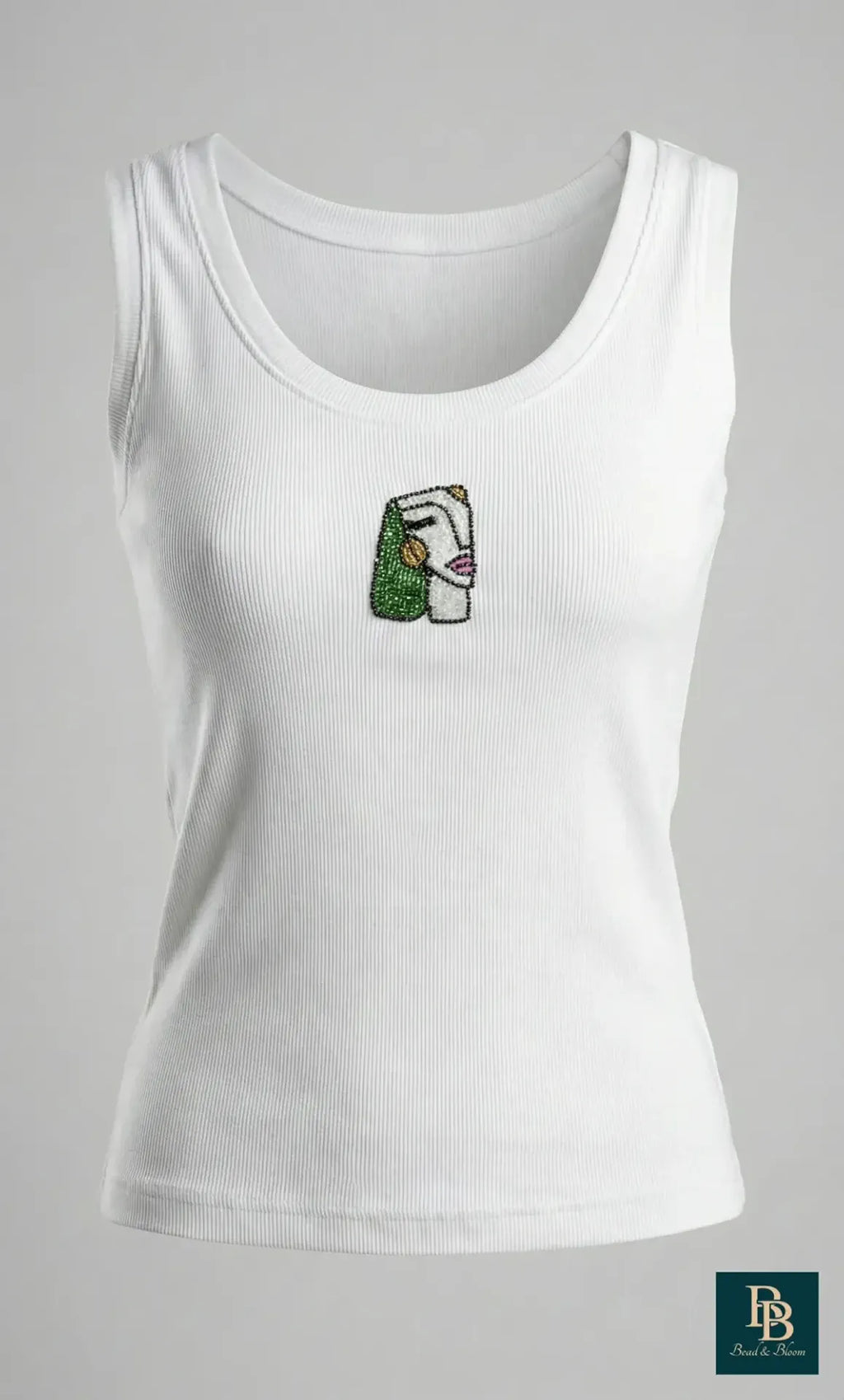 CherryPop Ivory Muse Handcrafted Cotton Tank Top