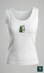 CherryPop Ivory Muse Handcrafted Cotton Tank Top
